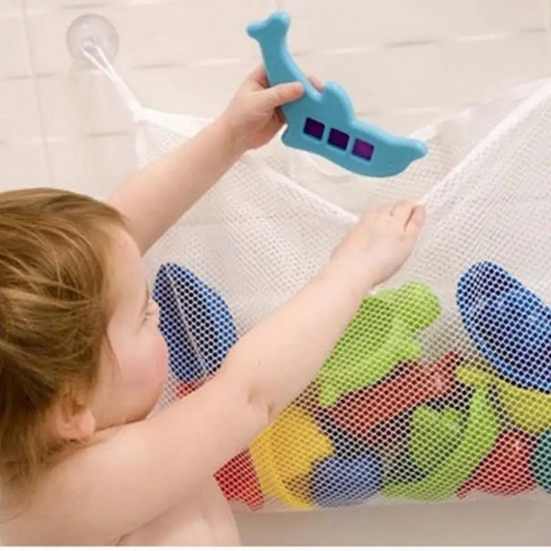 Buy 45*35cm Children shower toy bag baby mesh toy bag