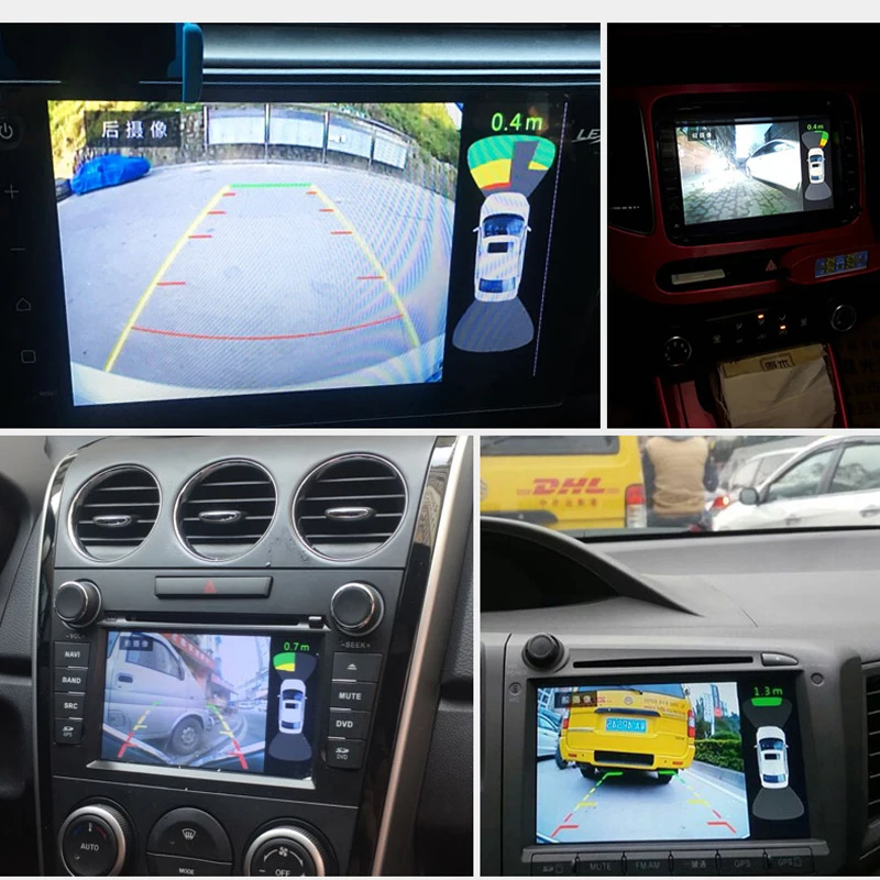 Двухканальный автомобильный видео-радар для парковки сенсор передний задний 8 сенсор s 2 видео камера вход для автомобиля монитор Android dvd-плеер