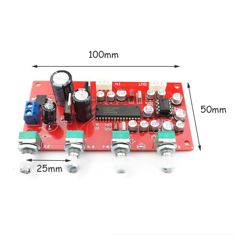UPC1892CT Preamp Tone Board Preamplifier NE5532Tone Control Potentiometer Separation Dual DC 12v-24V UPC1892CT Preamp Tone Board Preamplifier NE5532Tone Control Potentiometer Separation Dual DC 12v-24V
