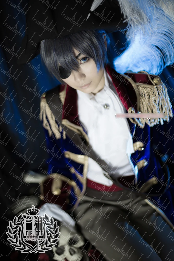 [Акция] Аниме Kuroshitsuji Black Butler рисунок Ciel Великолепный костюм пирата на Хэллоуин
