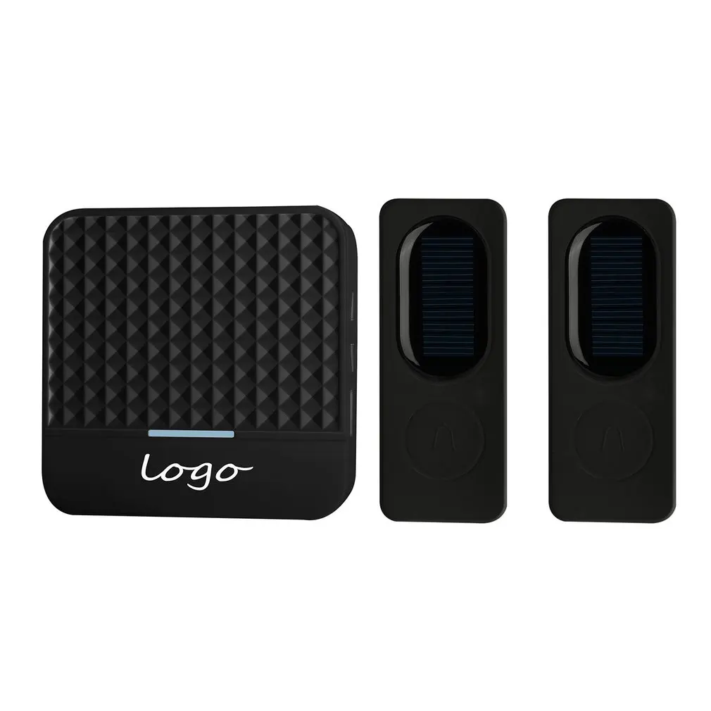 Waterproof Solar Powered Wireless Doorbell Alert System 300M Range 52 Chimes Electric Doorbell with LED Light