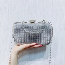 Дамские клатчи, вечерняя сумочка с бриллиантами и цепочкой, сумка через плечо, женские сумочки, сумочка, Золотая вечерняя сумочка для свадьбы, MN1385