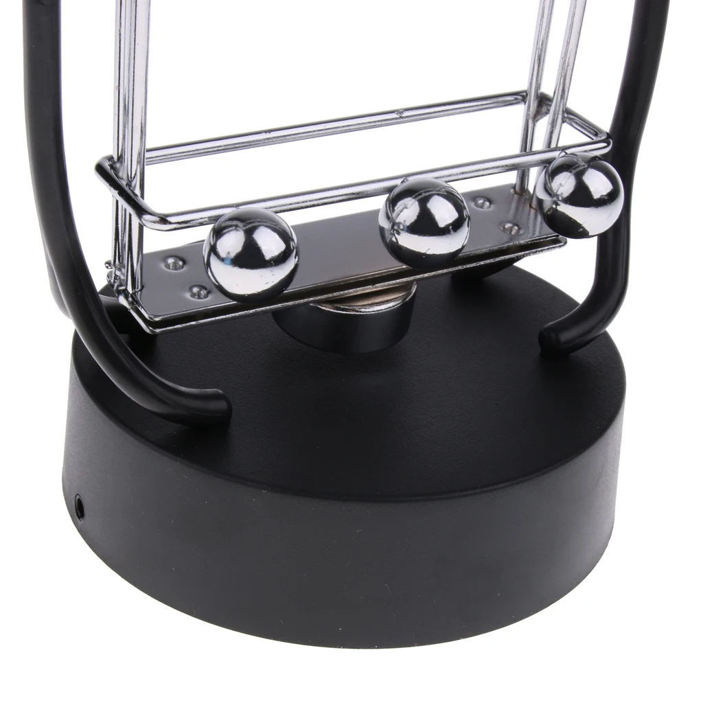 Electric Newton Physics Balancing Ball Pendulum Newton's Cradle Desk Figurine Ornament Perpetual Motion Science Toy Office Decor