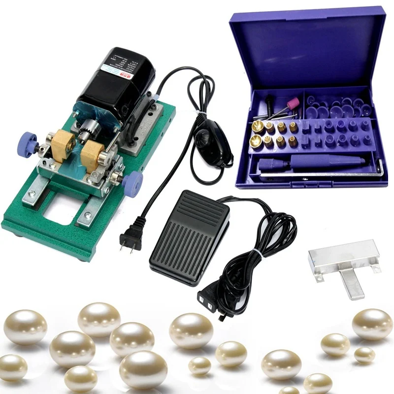 Pearl Drilling Holing Machine Driller Full Set Jewelry Tools 220V,280W