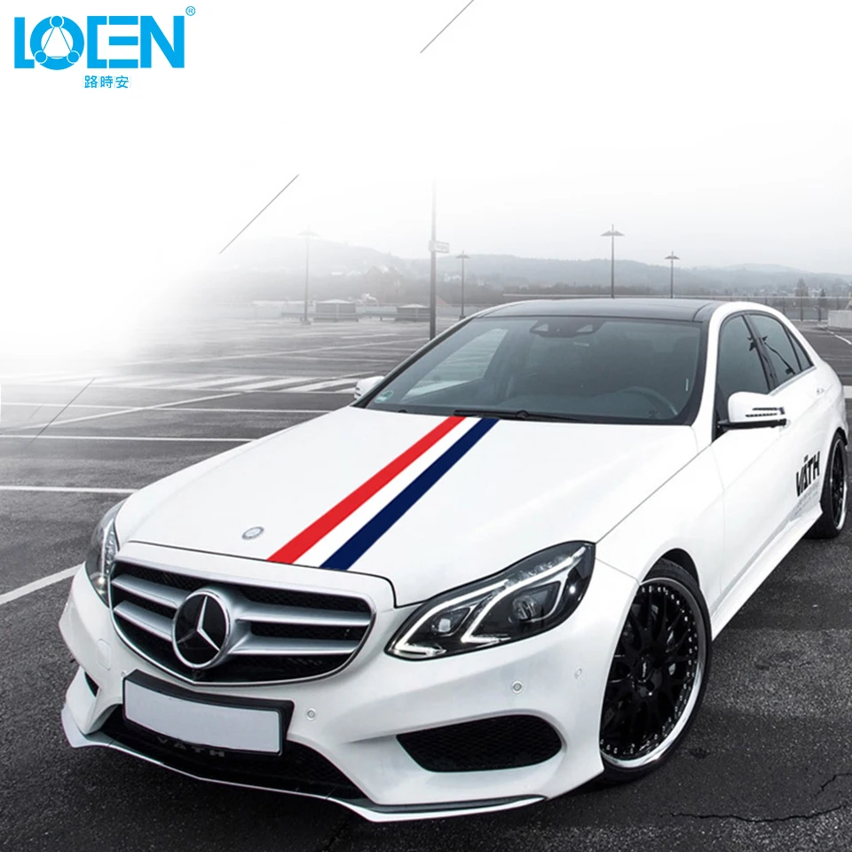 LOEN 5M Car Stickers Flag On Cars Auto Walls Window Decals Car Styling Accessories For BMW