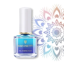 BORN PRETTY термальный стемпинг ногтей покрытие 6 мл дизайн ногтей Пластина Печать лак Изменение Цвета Маникюр штамп лак Vernis