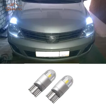

2x For Nissan Tiida Note Primera Pathfinder Sentra Qashqai Juke Almera X-trail T10 3030 SMD LED W5W Parking Lamp Clearance Light