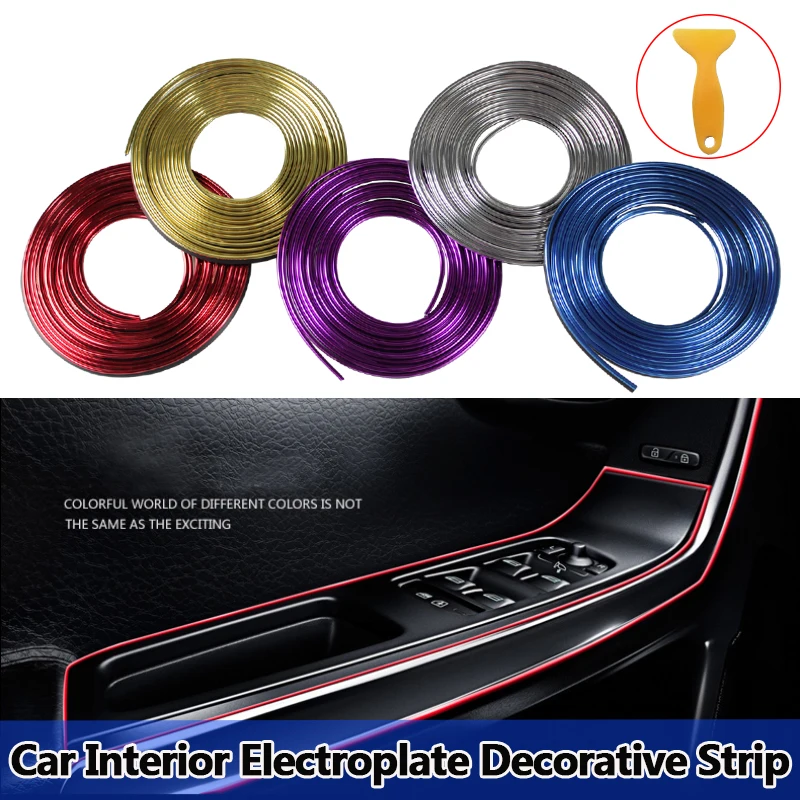 5m Car Styling Interior Decoration Strips Moulding Trim