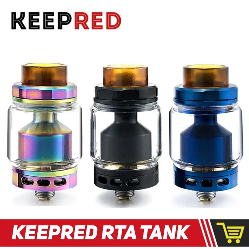 Original Keepred RTA Vape Dual Coil Tank Atomizer 5ml Top Refill 810