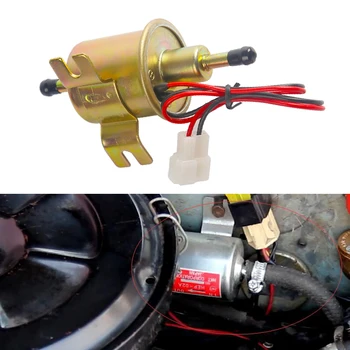 

Fuel Pump 12v Electric Petrol Pump Low Pressure Bolt Fixing Wire Diesel HEP-02A Set Metal Gold 8mm