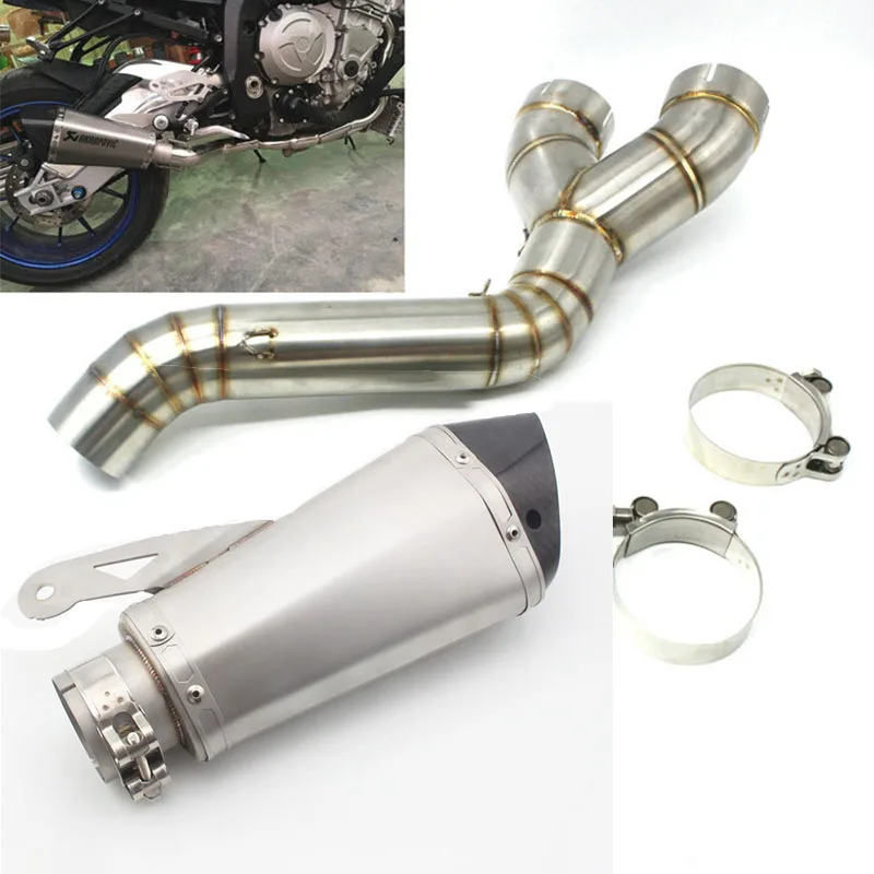 

For BMW S1000RR S1000R Escape Muffler 2009-2016 Years Slip on Carbon Fiber 60MM Exhaust Motorcycle Accessories 2018 New Pipe