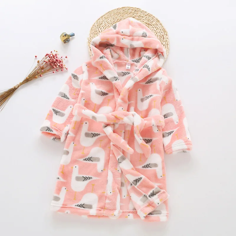 Crianças dos Desenhos Animal com Capuz Roupões de Banho Animados Robes Flanela Criança Meninos Meninas Roupões Adorável Manga Longa Bebê Menino Roupão Roupas Mod. 254898 14 High Quality Mamãe e Bebê