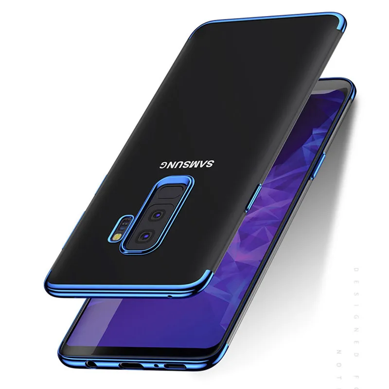 Plating TPU Case For Samsung Galaxy Note 9 A6 A8 Plus 2018 A3 A5 A7 2017 Full Cover S8 S9 S6 S7 Edge | Мобильные телефоны и