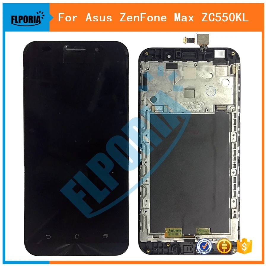 

FLPORIA For Asus ZenFone Max ZC550KL LCD Display with Touch Screen Digitizer Assembly With Frame Free Shipping