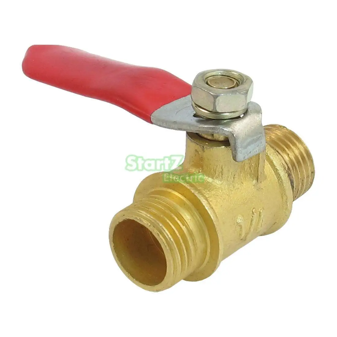 Male 1/4" PT Threaded Red Lever Handle Brass Ball Valvevalve scooter