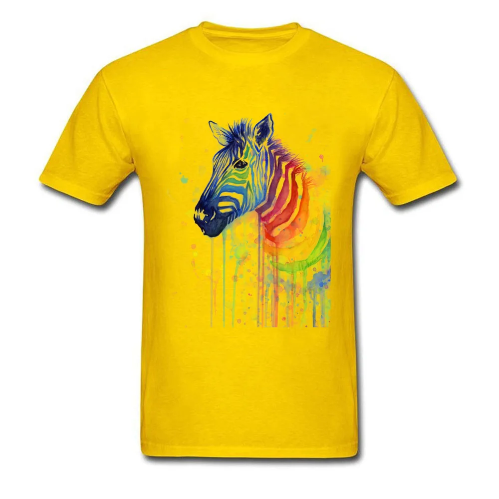 Zebra Rainbow Watercolor - Ode to Fruit Stripes_yellow
