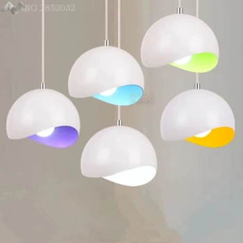 

JW_New Novelty Colorful Aluminum Pendant Lights Bar Restaurant Bedrooms E27 Art Pendant Lamps Modern Dining Room Home Lighting