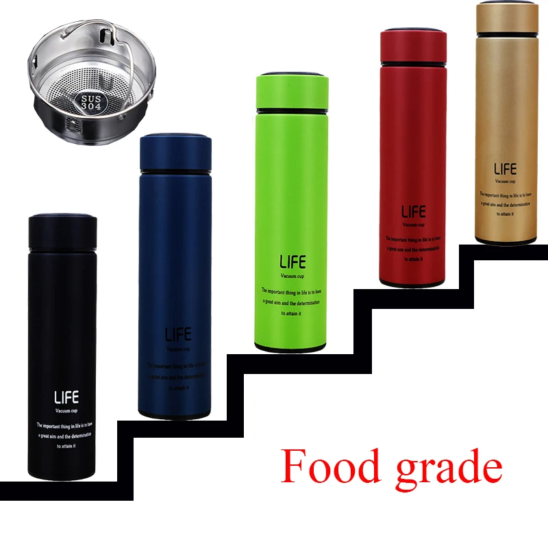 500ml Insulate Thermos Bottle Tea Mug With Strainer Thermo Mug ... 500ml Insulate Thermos Bottle Tea Mug With Strainer Thermo Mug ...