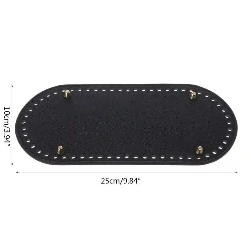 Nowy 1 Pc owalne długie dno na torba z dzianiny PU skóra 60 otwory kobiet torby Handmade DIY Craft wymiana akcesoria do toreb Nowy 1 Pc owalne długie dno na torba z dzianiny PU skóra 60 otwory kobiet torby Handmade DIY Craft wymiana akcesoria do toreb