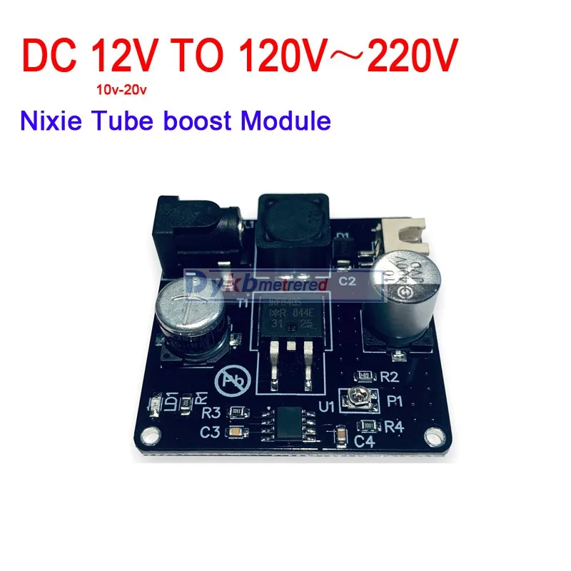 Dc 12V до 170V 120 V-220 V DC boost высоковольтный модуль питания для Nixie ламповая светящаяся