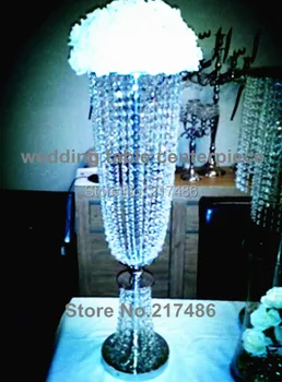 

new and hot tall crystal table top chandelier centerpieces for weddings decoration