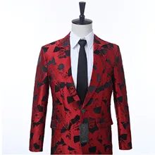 Малиновое Мужское пальто с отворотом Тонкий шар Цветок жениха куртка Лучший мужской костюм куртка