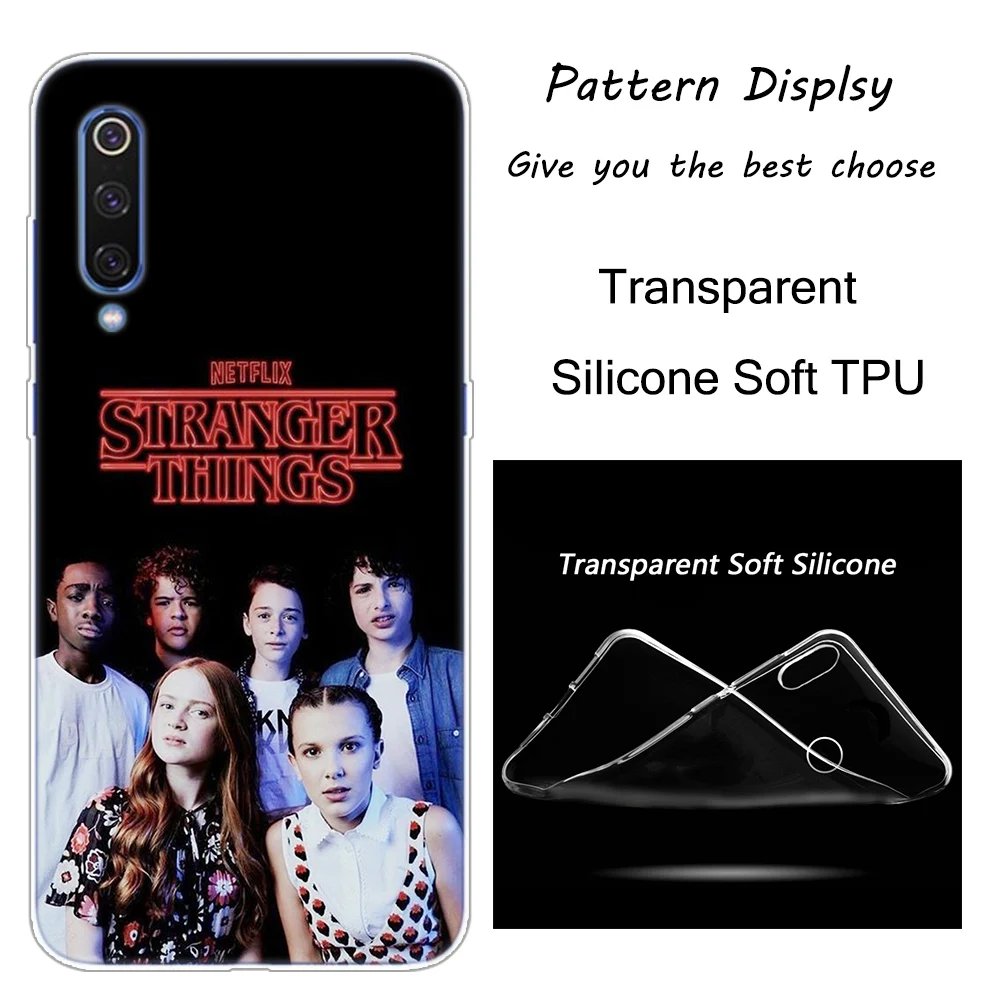 Stranger Things Silicone Case For Xiaomi Pocophone F1 9T 9 9SE 8 A2 Lite A1 A2 Mix3 Redmi K20 7A Note 4 4X 5 6 7 Pro S2 Cover - Color: 003