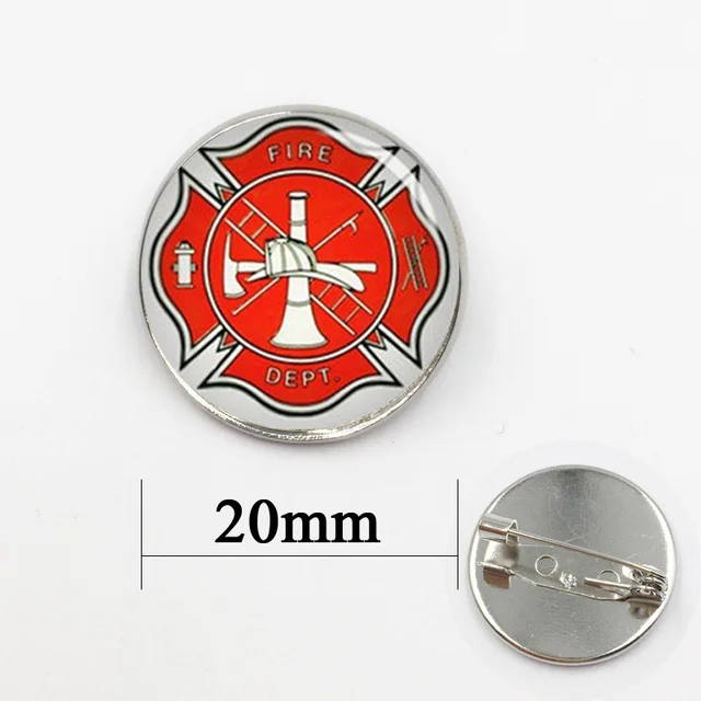 New Fashionable Stylish Brooch Pins Firefighter Hand Made Maltese Brooch Pins Firefighter Hand Made