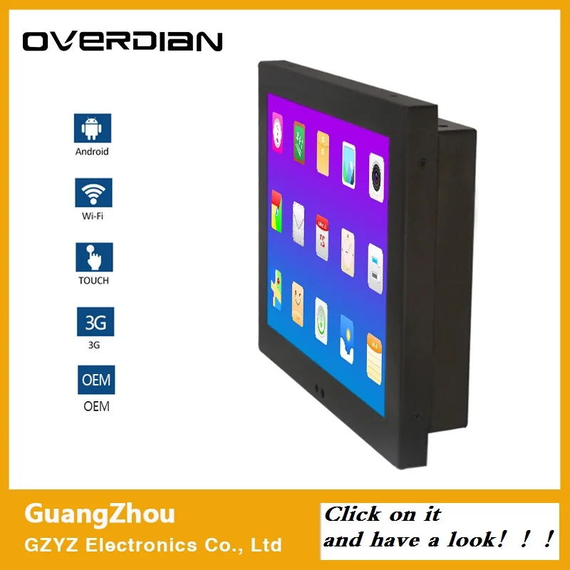 17inch Embedded Computer Resistance Touch Plane computer Android Industrial Computer Household 4:3 Screen Single Touch 1280*1024