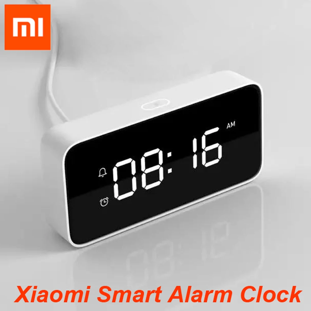 

2018 New arrive Original Xiaomi mijia xiaoai Smart Voice Broadcast Alarm Clock work with mi home app