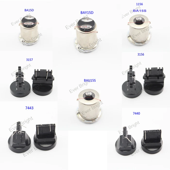 50 шт. 1156 BA15S 1157 BAY15D Canbus 12 V 24 V DC 2835 15 SMD светодиодный P21W лампы авто светодиодный задних фонарей, фонарей указателей повтора и стоп-сигнал свет лампы белого цвета