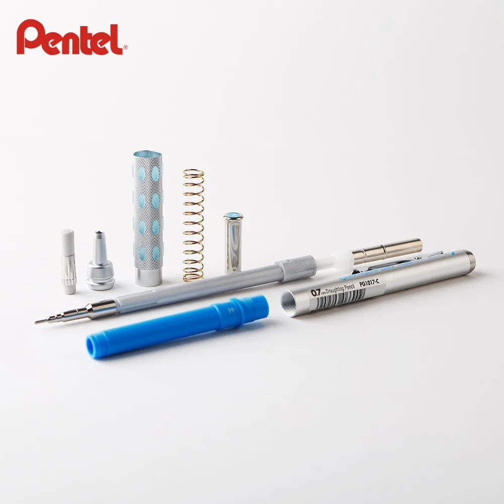 1 шт. Pentel график Шестерни 1000 автоматический разработки карандаш, 0,3 0,7 0,9 0,5 мм привести Размеры, матовая Металлическая бочка