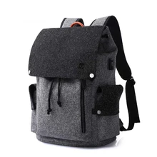Для Мужчин's рюкзаки Mochila для 15 дюймового ноутбука USB рюкзак модные Stundet schhol сумка для подростков рюкзак водоотталкивающая wo Для мужчин