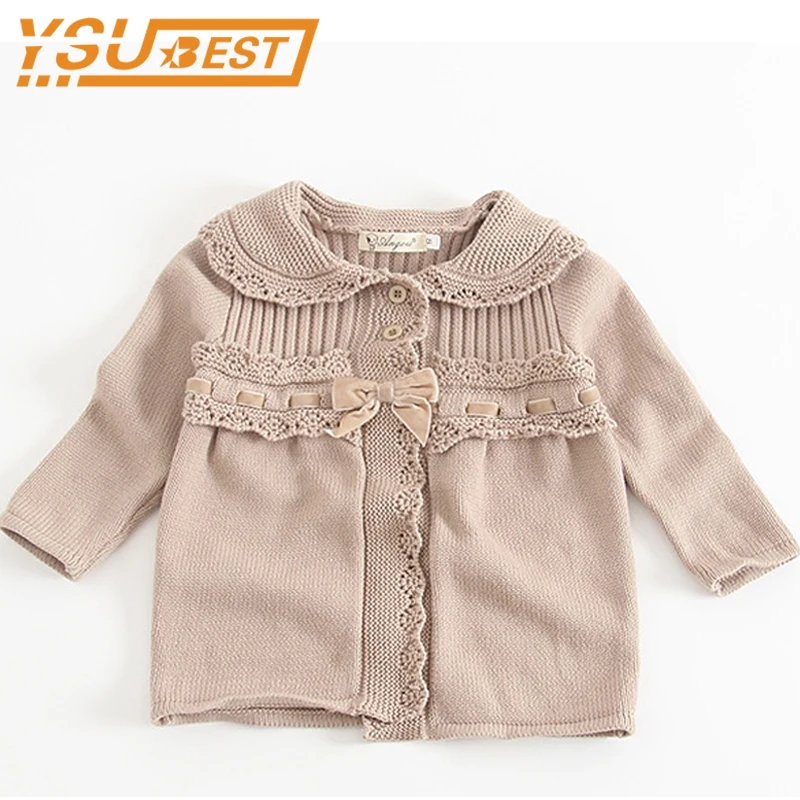 

2018 Spring Baby Girl Cardigan Fashion Jackets Cotton Long sleeve Knitting Sweater Coat Children Clothes Baby Outerwear & Coats
