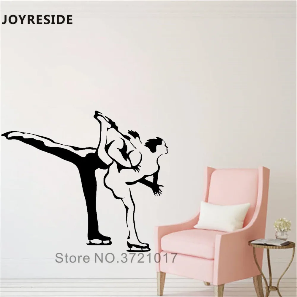JOYRESIDE Skating Sport Athletes Wall Decal Beauty Ice Skate Wall