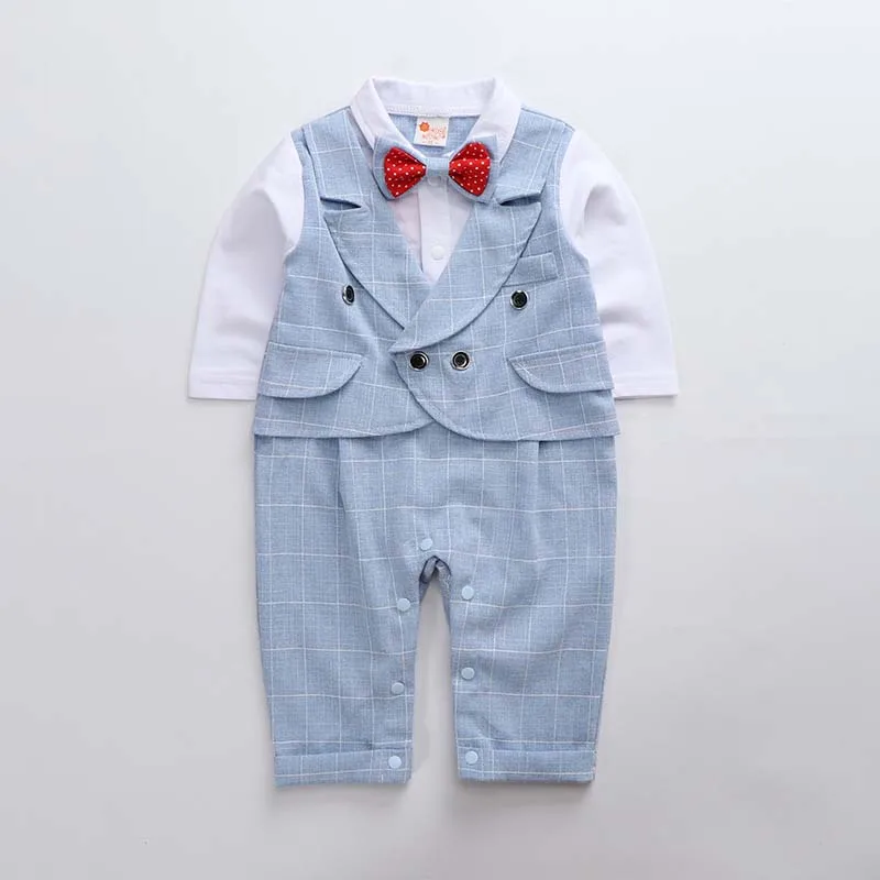 

JXYSY Baby boy clothes Spring&Autumn new baby boy jumpsuit christmas baby clothes Gentleman dress new year costume for boy 0-24M