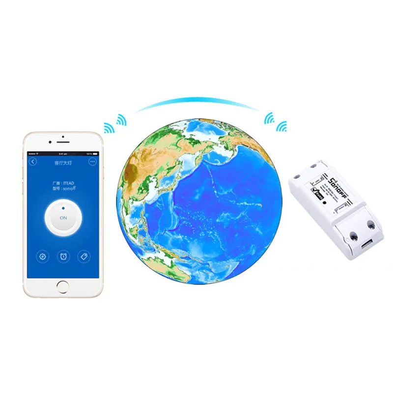  Wireless Wifi Switch For Smart Home Automation Relay Module 10A 90-250V 220V Support IOS Android Re - 32997953488