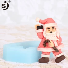 

SJ Christmas Silicone Molds Non-Stick Christmas Tree Santa Claus Gingerbread House Series Baking Molds Cake Decorating Tools Hot