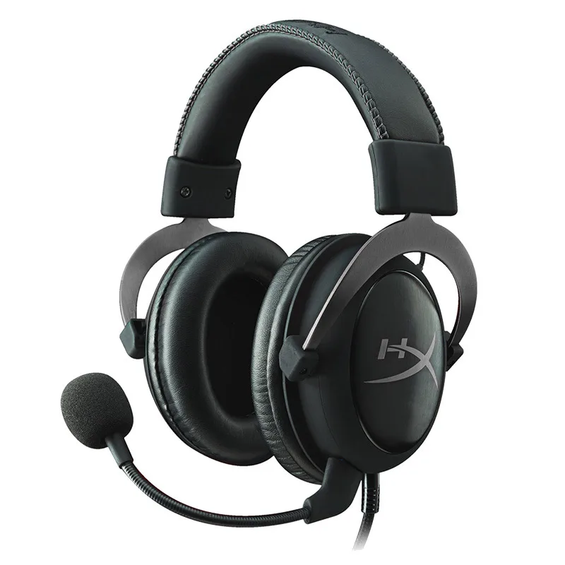 Игровая гарнитура kingston HyperX Cloud II с Микрофоном Hi-Fi 7,1 Игровые наушники с объемным звуком для ПК и PS4 - Цвет: Gun Metal