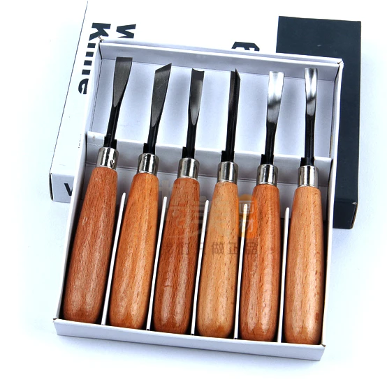 

Carpenter Carving Chisel Tool Set Woodwork Sculptural 6pcs Wood Carving Tools Woodcut Knife Kit with Gouge Spoon Blade ACT027