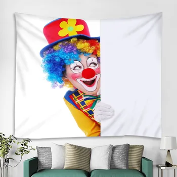 

Clown Tapestry Blanket Oil Printing Decorative Mandala Tapestry Beach Cover Boho Wall Carpet Yoga Picnic Mat Beach Towel