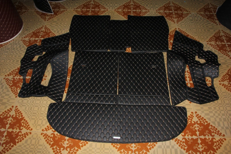 CHOWTOTO специальные коврики для багажника для Mitsubishi Montero Sport 7 мест прочный водонепроницаемый кожаный коврик для багажа для Montero Sport