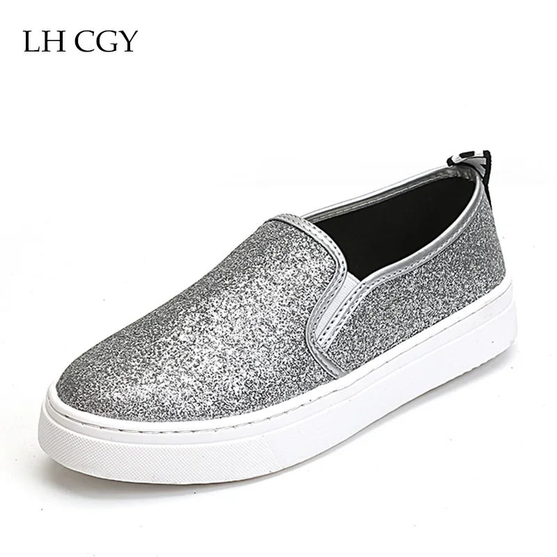 Buy Women Loafers paillette Spring New Womens Sequin