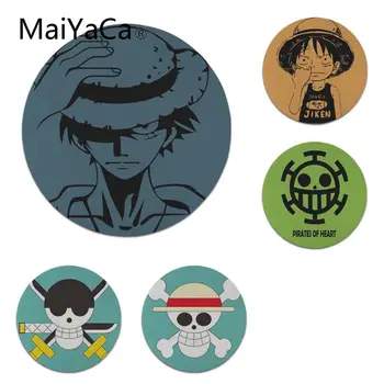 

MaiYaCa One Piece Straw Hat Luffy Round Mouse pad PC Computer mat Size for 22X22cm Round Speed Mouse Pad