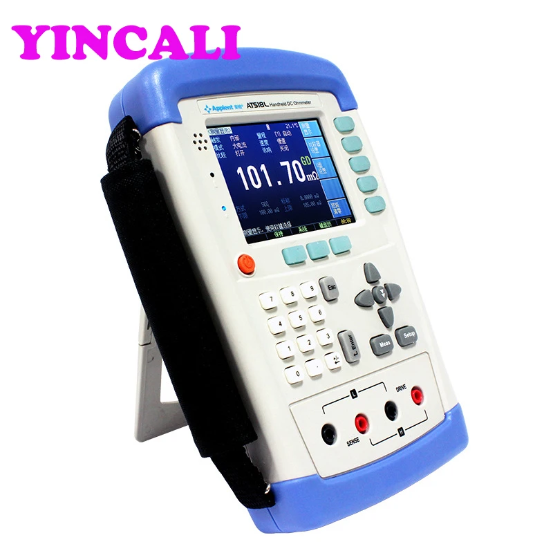 Handheld DC Milliohm Meter AT518L Digital Resistance Tester TFT-LCD Display Portable Micro Ohmmeter | Инструменты