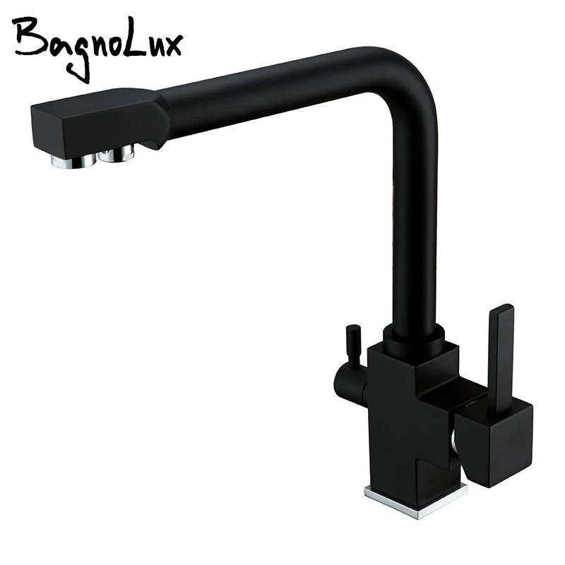 Factory Direct Wholesale Chrome Finished Osmosis Reverse Triflow Water Filter Tap Three Ways Sink Mixer 3 Way Kitchen Faucet