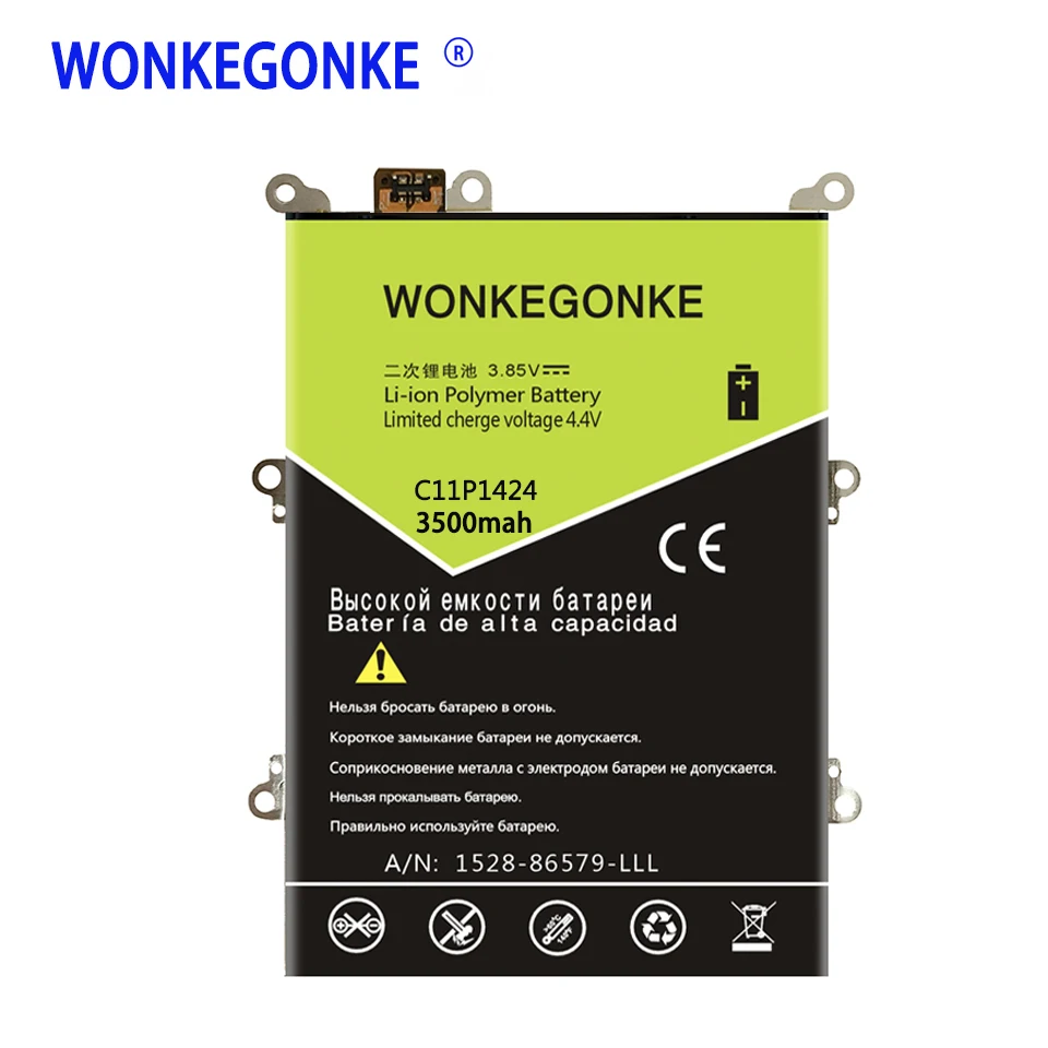 

WONKEGONKE C11P1424 battery For Asus Zenfone 2 ZE551ML ZE550ML Z00ADA Z00ADB 5.5 Inch Mobile Phone Batteries Bateria
