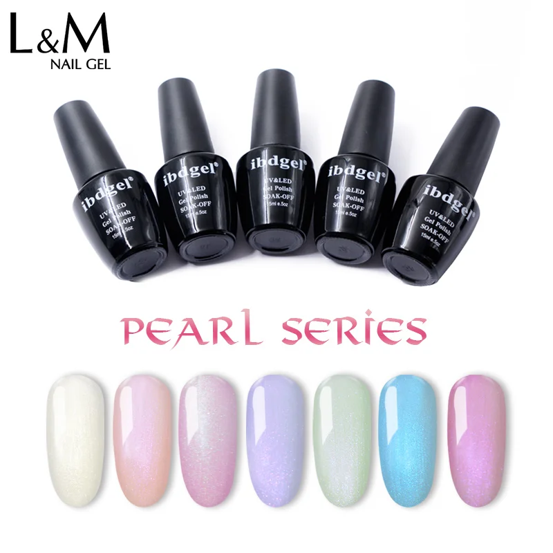 Big Bottle 24 Pcs Kit Pearl Nail Gel Polish Wholesale Nice 12 Colors UV