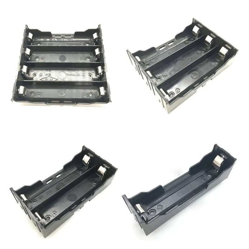 

1Pcs/lot ABS 18650 Battery Holder 1-Slot 2-Slot 3-Slot 4-Slot 18650 Battery Storage Box Case With PC Pins