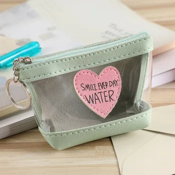 

Coin Purse Jelly Transparent Coins Wallet Key Coin Lipstick Change Storage Bag New